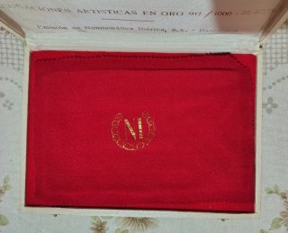 Caja para 22 monedas de 1/10 oz.