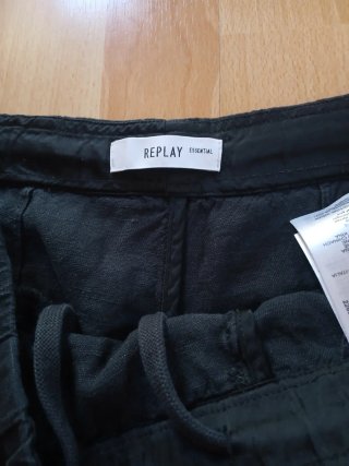 Bermudas Replay Mujer Negras
