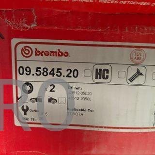 JUEGO DISCOS FRENO DELANTEROS TOYOTA CARINA NUEVO