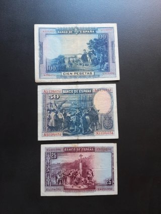 BILLETES ESPAÑOLES DE 1928