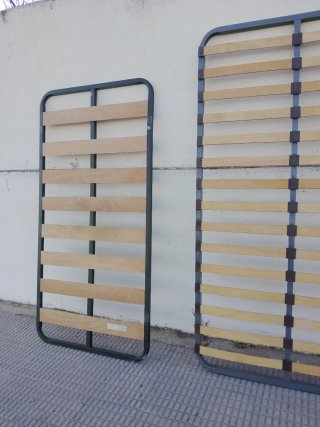 Somier metálico y de madera 1.10*2 metros y 90*1.9