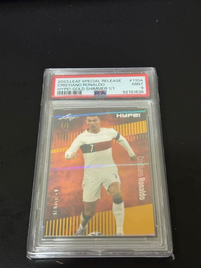 Cristiano Ronaldo 2023 Leaf HYPE! 1/1 PSA 9 de segunda mano por 