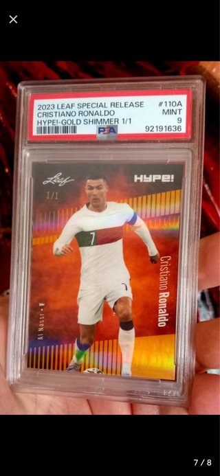 Cristiano Ronaldo 2023 Leaf HYPE! 1/1 PSA 9