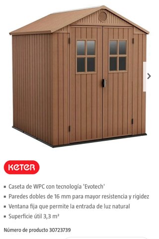 Caseta Jardín Keter Marrón Plástico