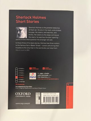 Libro Lectura Ingles. Sherlok Holmes Short Stories
