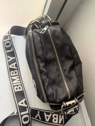 Bolso Bimba y Lola Negro Nylon Bandolera