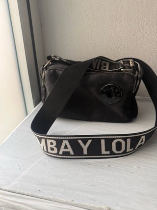 Bolso Bimba y Lola Negro Nylon Bandolera