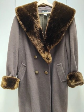Abrigo Vintage Rossi Talla XL Marrón