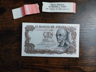 Taco 100 Billetes 100 Pesetas 1970 Sin Preci
