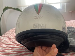 Casco Moto Jet TNT Helmets Blanco