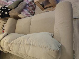 Sofá 2 plazas Ikea beige tela