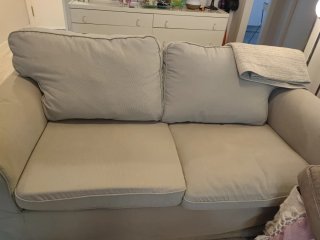 Sofá 2 plazas Ikea beige tela