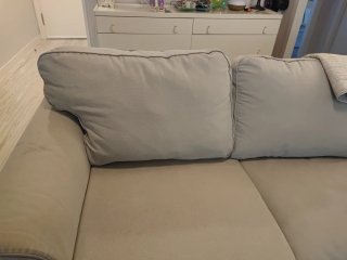 Sofá 2 plazas Ikea beige tela