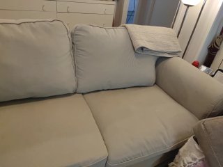 Sofá 2 plazas Ikea beige tela