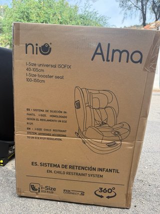 Silla Coche Niu Alma i-Size 40-150cm Nueva