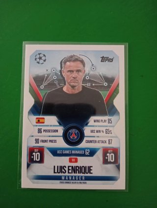 Cromo Topps Luis Enrique Manager