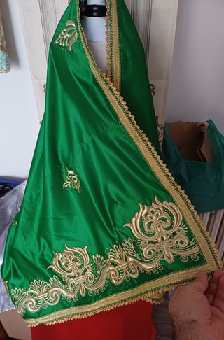 Manto verde pata virgen 60 cm