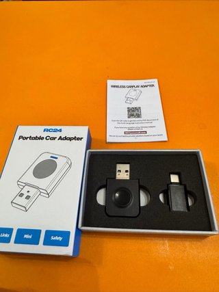 Adaptador Inalámbrico CarPlay y Android Auto
