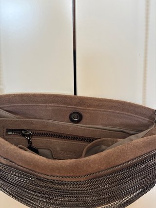 Bolso Zara ante con cadenas