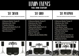 Alquiler equipos de sonido. Todo tipo de eventos