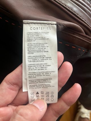Chaqueta de piel Cortefiel Talla XL