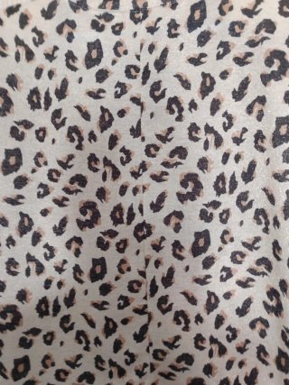 Camiseta sin mangas estampado leopardo