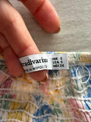 Top Stradivarius floreale