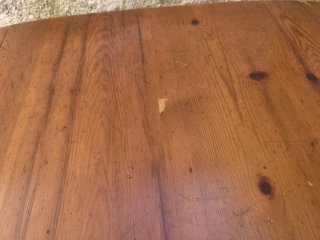 Mesa auxiliar madera maciza