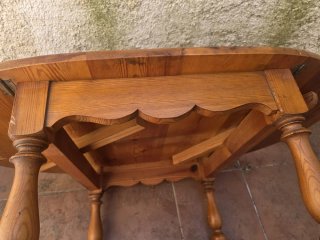 Mesa auxiliar madera maciza
