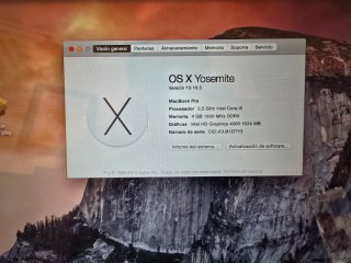 MacBook Pro A1278 Plata Intel I5, Año 2012