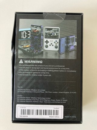 Consola Retro R36SX 64GbPortátil Negra Nueva