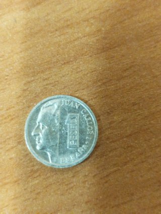 Moneda 1 Peseta Juan Carlos I (2000/2001)