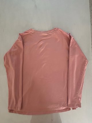 Camiseta Snoopy Peanuts Manga Larga Rosa 12A