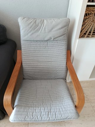 Sillón de madera Ikea