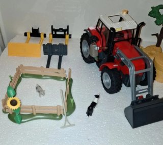 Playmobil Tractor Granja con Accesorios