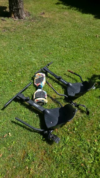 Patinete con adaptador para kart