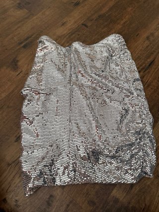 Falda Bershka lentejuelas multicolor