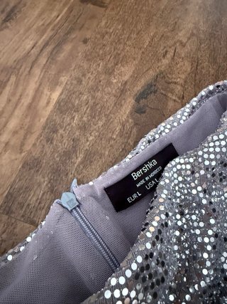 Falda Bershka lentejuelas multicolor