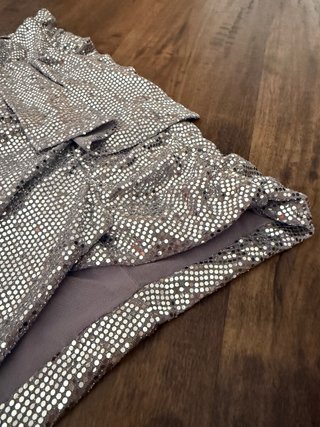 Falda Bershka lentejuelas multicolor