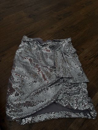 Falda Bershka lentejuelas multicolor