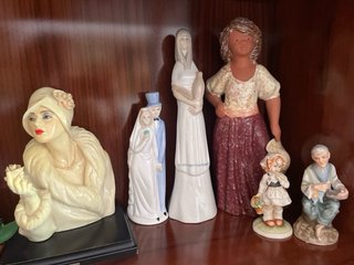 Figuras de porcelana decorativas