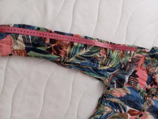Vestido camisero estampado tropical