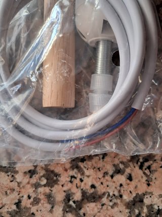 Kit Suspensão Candeeiro Teto Metal Verde