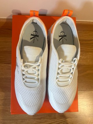 Zapatillas Calvin Klein Blancas Naranja T42