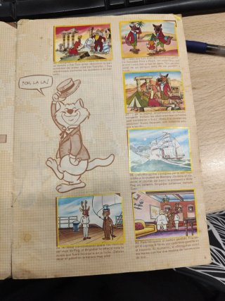 Album Cromos Willy Fog Danone