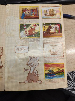 Album Cromos Willy Fog Danone