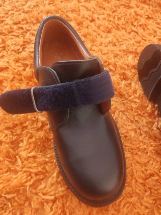 Zapatos de colegio azul talla 34