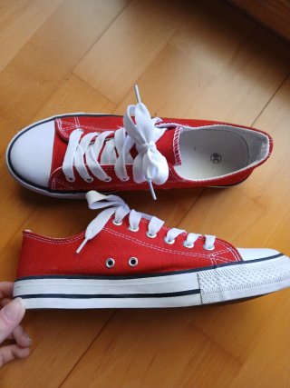 Zapatillas estilo Converse Rojas Talla 39 unisex