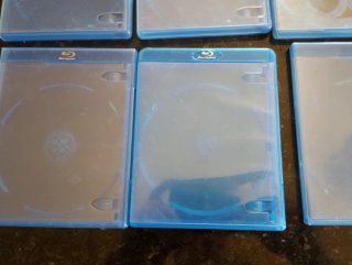 10 Cajas Blu-ray Vacías Azules