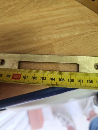 Cerradura MCM latón con llave y placa